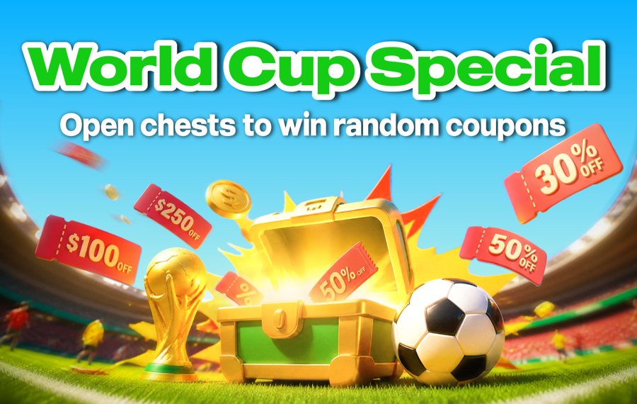 World Cup Special: Open Chests to Win Random Coupons