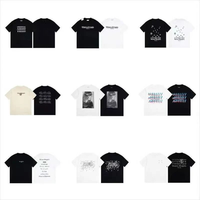 Digital garbled loose cotton T-shirt  
