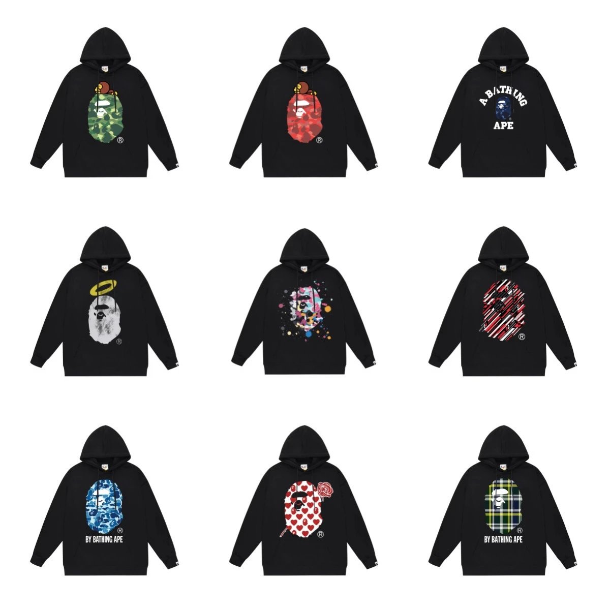 Large size loose hoodies for men and women, couples wear, teenagers sweatshirts  