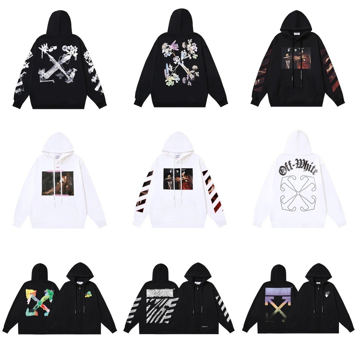 diagonal stripe printed hooded sweatshirt couple's hoodie  