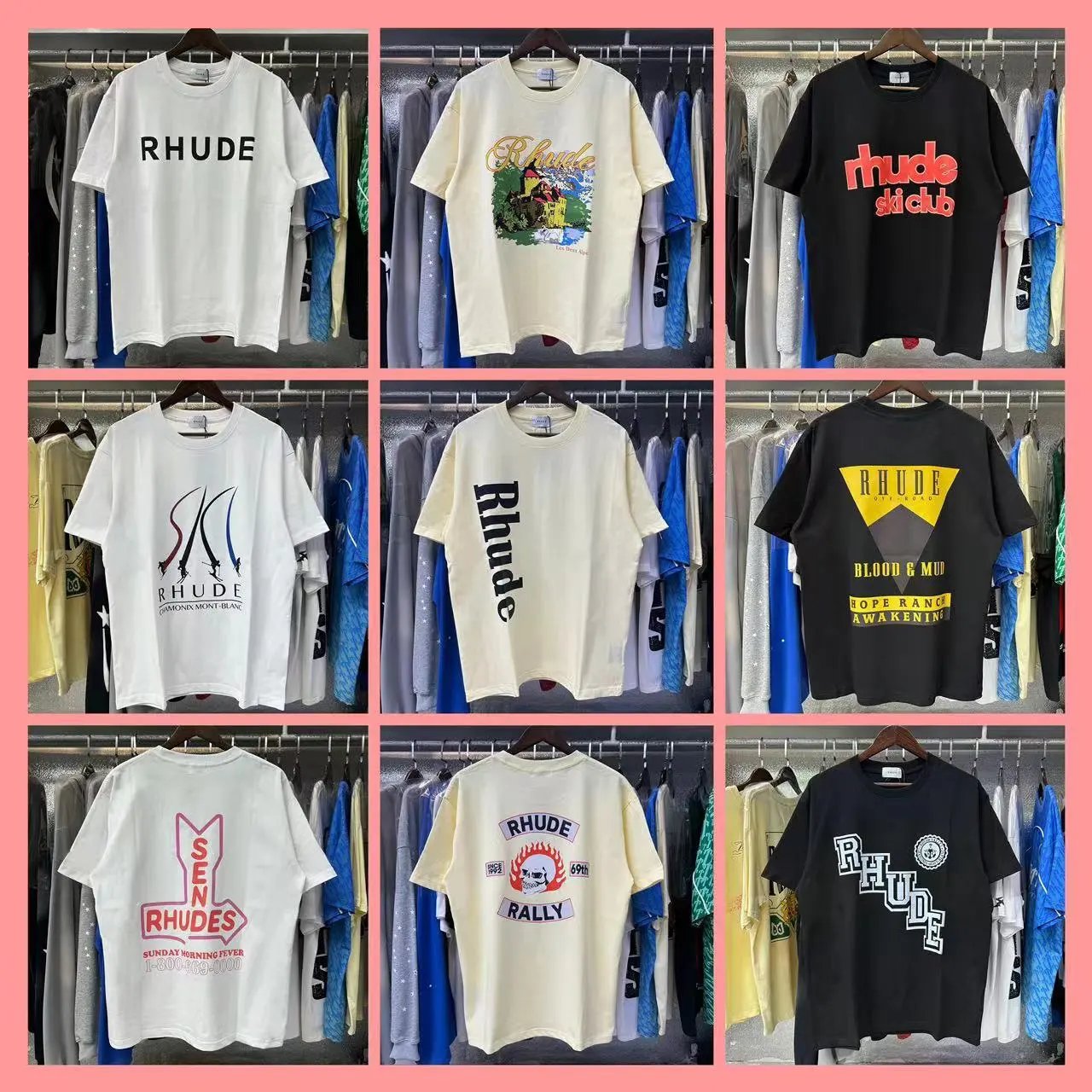 Men's and women's casual loose short sleeves  